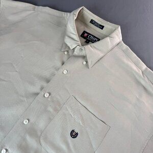 Ralph Lauren Chaps Button Down Tan Shirt Golf Sports Preppy Stylish Casual XL